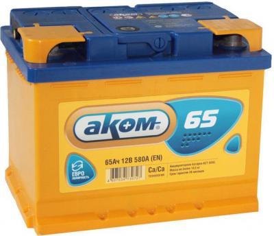 Автомобильный аккумулятор AKOM 6СТ-65VL R+ (65 А·ч) Автомобильный аккумулятор AKOM 6СТ-65VL R+ (65 А·ч)