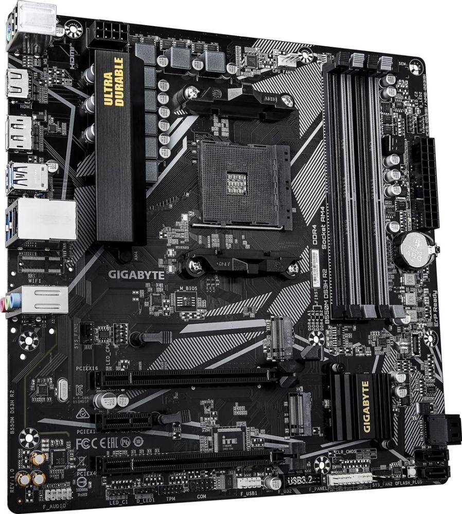Материнская плата Gigabyte B550M DS3H R2