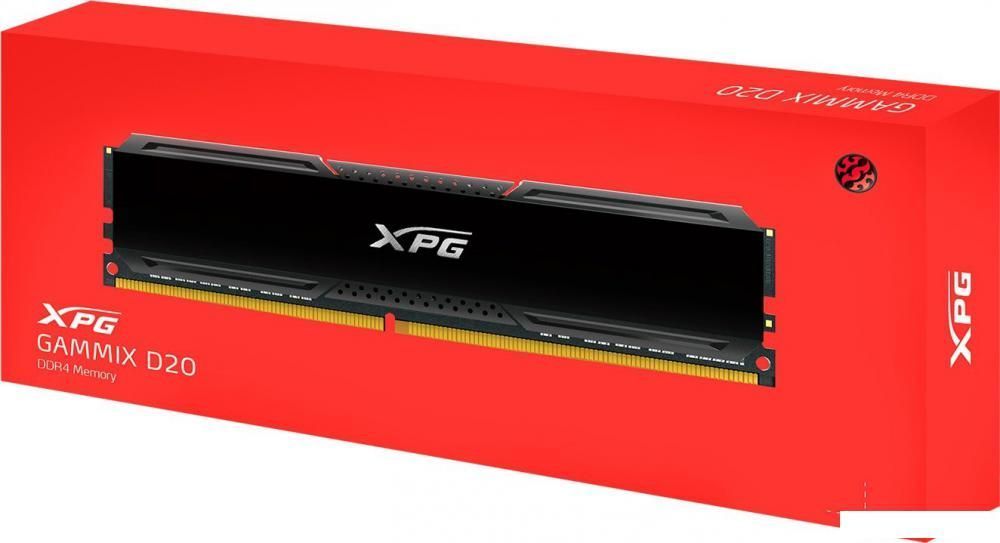 Оперативная память ADATA XPG GAMMIX D20 8GB DDR4 PC4-25600 AX4U32008G16A-CBK20 Оперативная память ADATA XPG GAMMIX D20 8GB DDR4 PC4-25600 AX4U32008G16A-CBK20