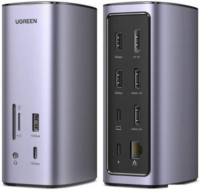 Док-станция Ugreen USB C Triple Display Docking Station 12-in-1 90325 Док-станция Ugreen USB C Triple Display Docking Station 12-in-1 90325