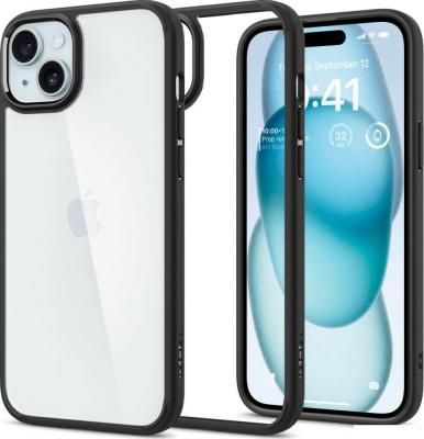 Чехол для телефона Spigen Ultra Hybrid для iPhone 15 ACS06799 (черный) Чехол для телефона Spigen Ultra Hybrid для iPhone 15 ACS06799 (черный)