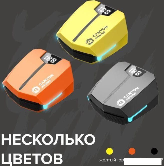 Наушники Canyon Doublebee GTWS-2 (черный/оранжевый)