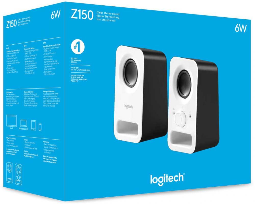 Акустика Logitech Z150 (белый/черный) Акустика Logitech Z150 (белый/черный)