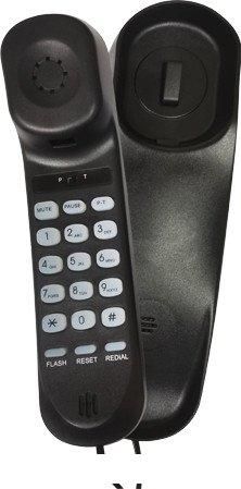 Проводной телефон Ritmix RT-002 (черный)