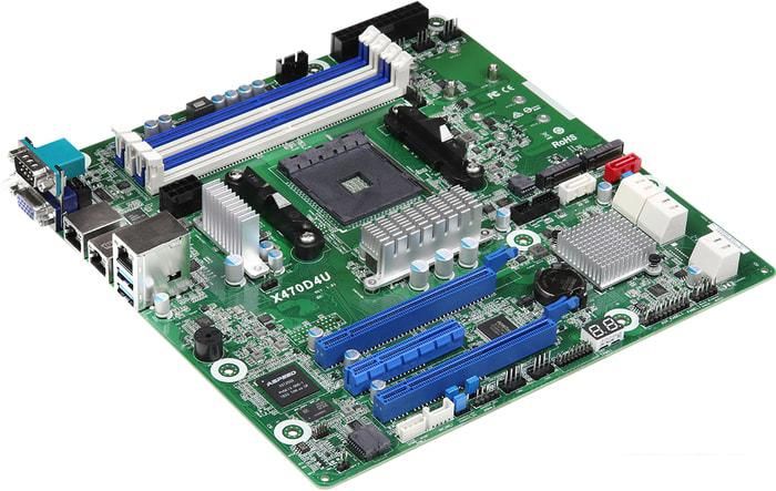 Материнские платы ASRock X470D4U
