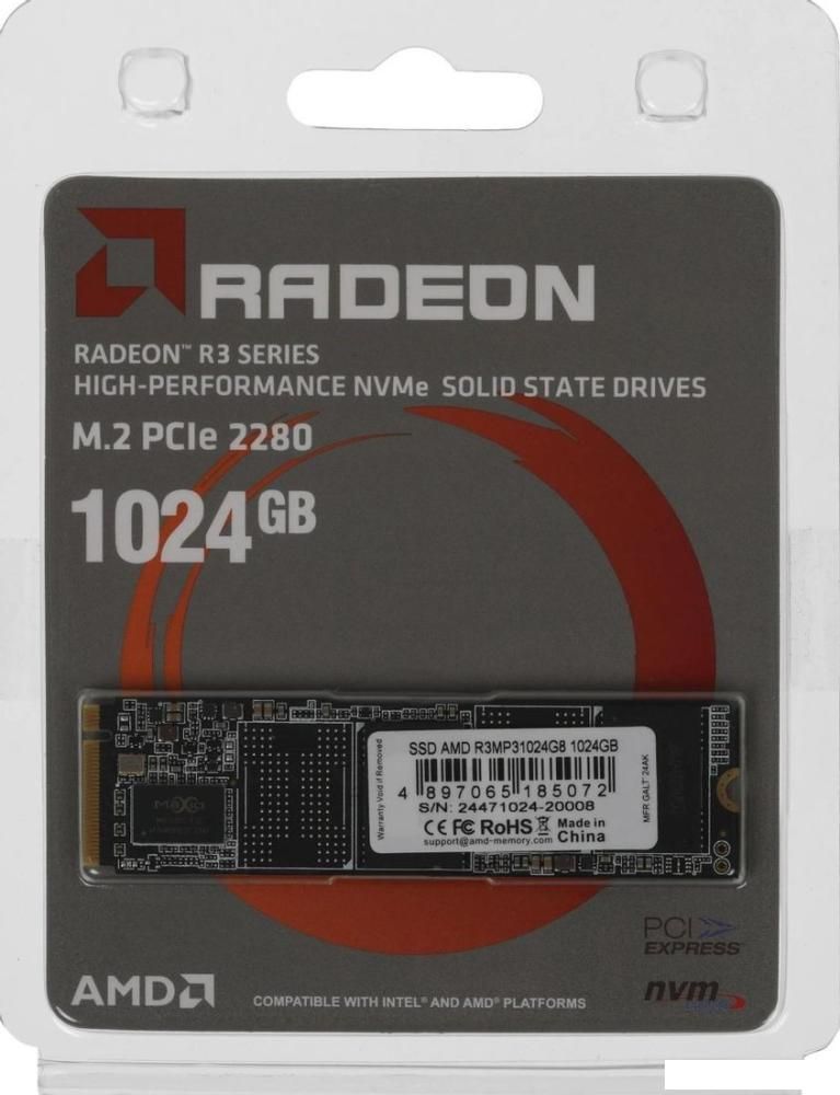 SSD AMD Radeon R3 1TB R3MP31024G8 SSD AMD Radeon R3 1TB R3MP31024G8