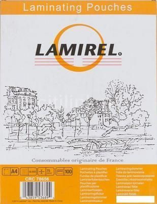 Пленка для ламинирования Lamirel A4 100 мкм LA-78658 Пленка для ламинирования Lamirel A4 100 мкм LA-78658