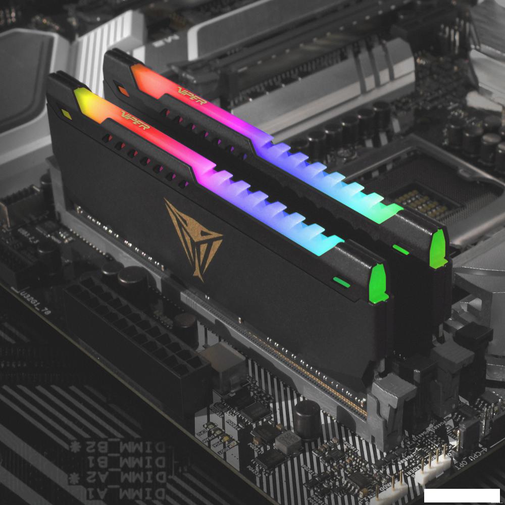 Оперативная память Patriot Viper Steel RGB 2x8GB DDR4 PC4-25600 PVSR416G320C8K Оперативная память Patriot Viper Steel RGB 2x8GB DDR4 PC4-25600 PVSR416G320C8K