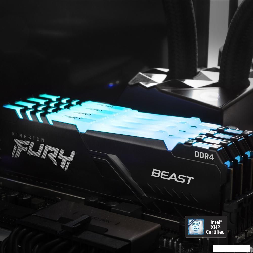 Оперативная память Kingston FURY Beast RGB 2x8ГБ DDR4 3600МГц KF436C17BB2AK2/16 Оперативная память Kingston FURY Beast RGB 2x8ГБ DDR4 3600МГц KF436C17BB2AK2/16