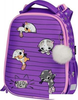 Школьный рюкзак Berlingo Kittens lilac RU07134L Школьный рюкзак Berlingo Kittens lilac RU07134L