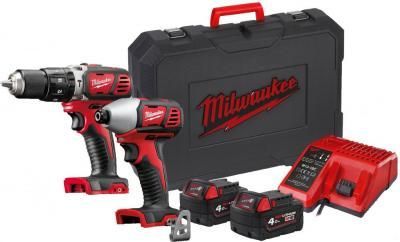 Milwaukee M18 BPP2C-402C 4933443552 (шуруповерт, винтоверт, 2 АКБ, кейс) Milwaukee M18 BPP2C-402C 4933443552 (шуруповерт, винтоверт, 2 АКБ, кейс)