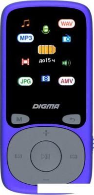 Плеер MP3 Digma B4 8GB (синий)