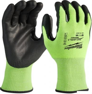 Текстильные перчатки Milwaukee HI-VIS CUT C XXL Текстильные перчатки Milwaukee HI-VIS CUT C XXL