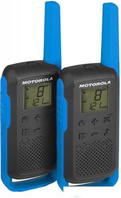 Портативная радиостанция Motorola T62 Walkie-talkie (черный/синий)