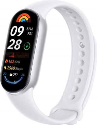 Фитнес-браслет Xiaomi Smart Band 9 (серебристый, с белым силиконовым ремешком, международная версия) Фитнес-браслет Xiaomi Smart Band 9 (серебристый, с белым силиконовым ремешком, международная версия)