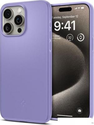 Чехол для телефона Spigen Thin Fit для iPhone 15 Pro Max ACS06549 (фиолетовый)