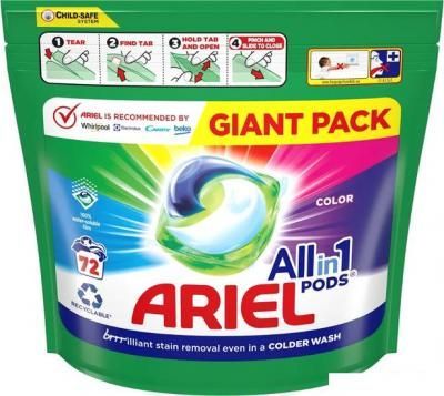 Капсулы для стирки Ariel Все в 1 Pods Color (72 шт) Капсулы для стирки Ariel Все в 1 Pods Color (72 шт)