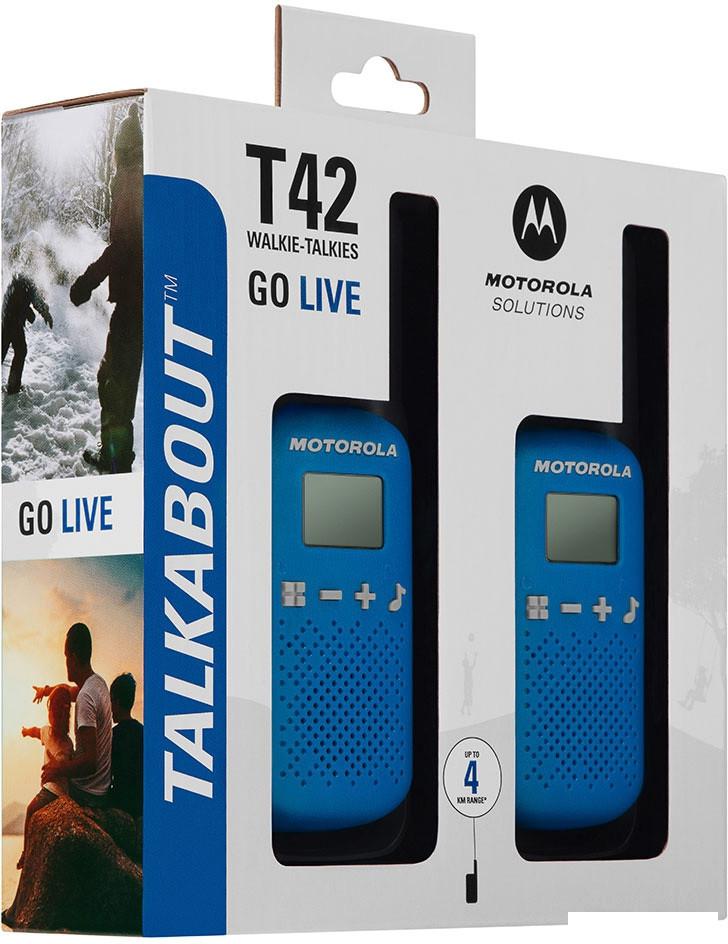 Портативная радиостанция Motorola Talkabout T42 (синий)