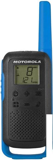 Портативная радиостанция Motorola T62 Walkie-talkie (черный/синий)