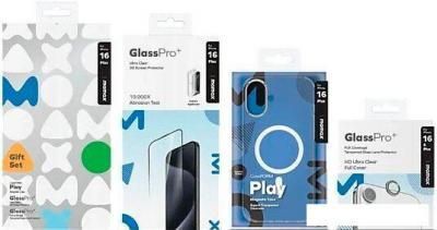 Чехол для телефона Momax Protection Bundle Set для iPhone 16 Plus MXAP24LTGS