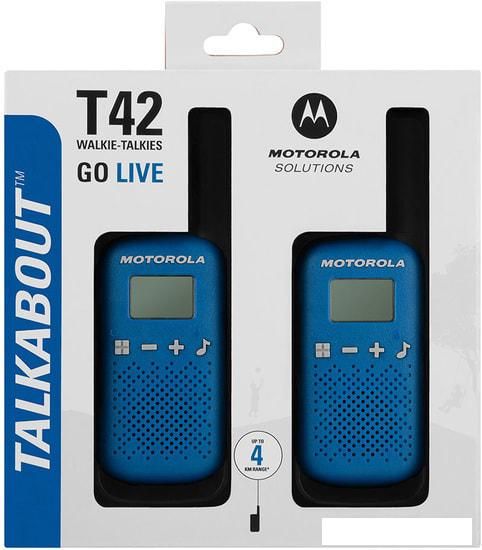 Портативная радиостанция Motorola Talkabout T42 (синий)