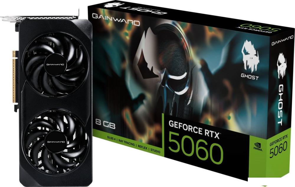 Видеокарта Gainward GeForce RTX 5060 Ghost NE75060019P1-GB2063B