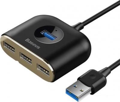 USB-хаб Baseus Square round 4in1 USB Adapter CAHUB-AY01 USB-хаб Baseus Square round 4in1 USB Adapter CAHUB-AY01