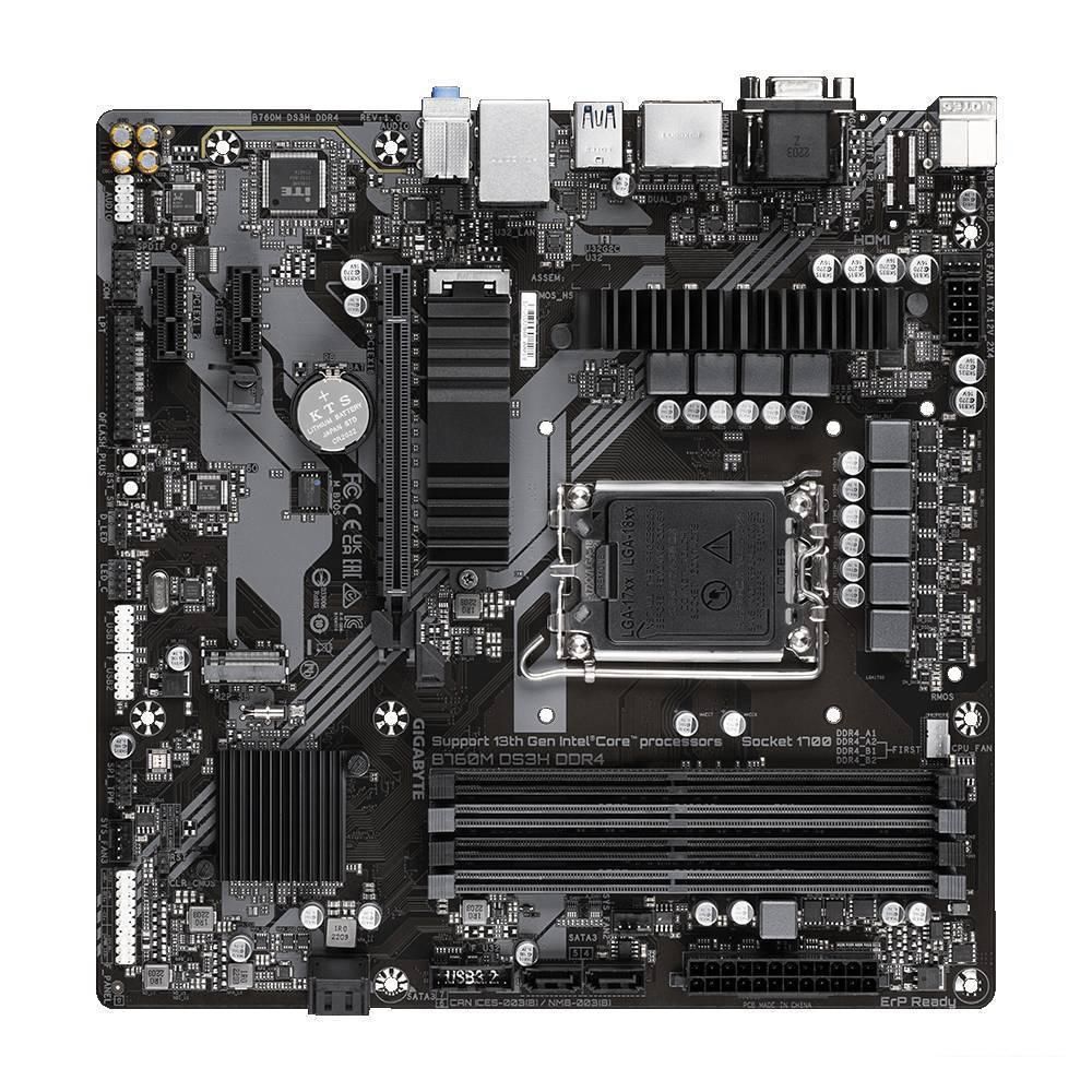 Материнская плата Gigabyte B760M DS3H DDR4 (rev. 1.0) Материнская плата Gigabyte B760M DS3H DDR4 (rev. 1.0)