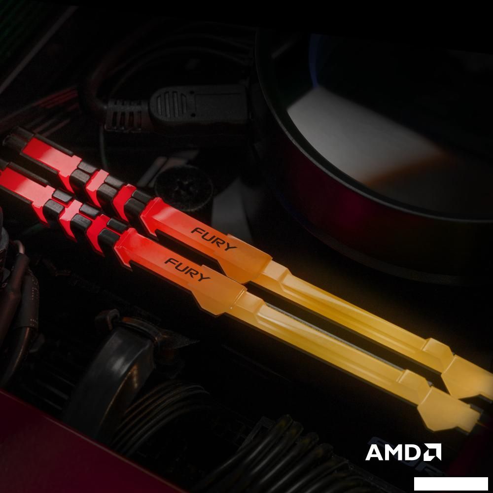 Оперативная память Kingston FURY Beast RGB 2x8ГБ DDR4 3600МГц KF436C17BB2AK2/16 Оперативная память Kingston FURY Beast RGB 2x8ГБ DDR4 3600МГц KF436C17BB2AK2/16