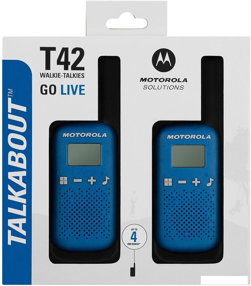 Портативная радиостанция Motorola Talkabout T42 (синий)