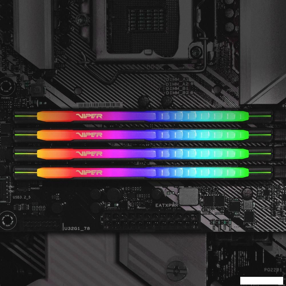 Оперативная память Patriot Viper Steel RGB 2x8GB DDR4 PC4-25600 PVSR416G320C8K Оперативная память Patriot Viper Steel RGB 2x8GB DDR4 PC4-25600 PVSR416G320C8K