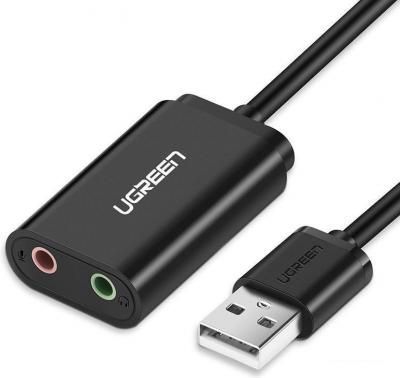 USB аудиоадаптер Ugreen US205 30724 USB аудиоадаптер Ugreen US205 30724