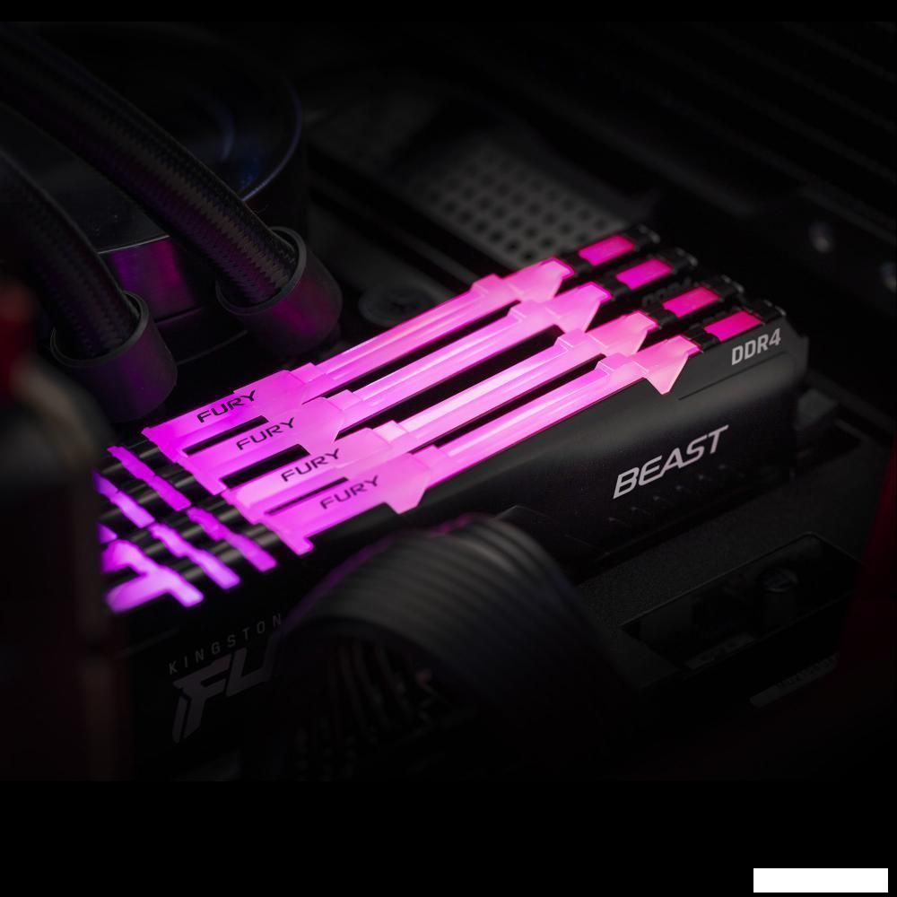 Оперативная память Kingston FURY Beast RGB 2x8ГБ DDR4 3600МГц KF436C17BB2AK2/16 Оперативная память Kingston FURY Beast RGB 2x8ГБ DDR4 3600МГц KF436C17BB2AK2/16