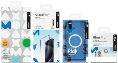 Чехол для телефона Momax Protection Bundle Set для iPhone 16 MXAP24STGS