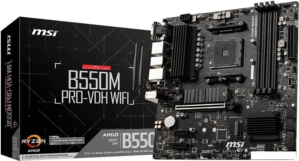 Материнская плата MSI B550M Pro-VDH WiFi Материнская плата MSI B550M Pro-VDH WiFi