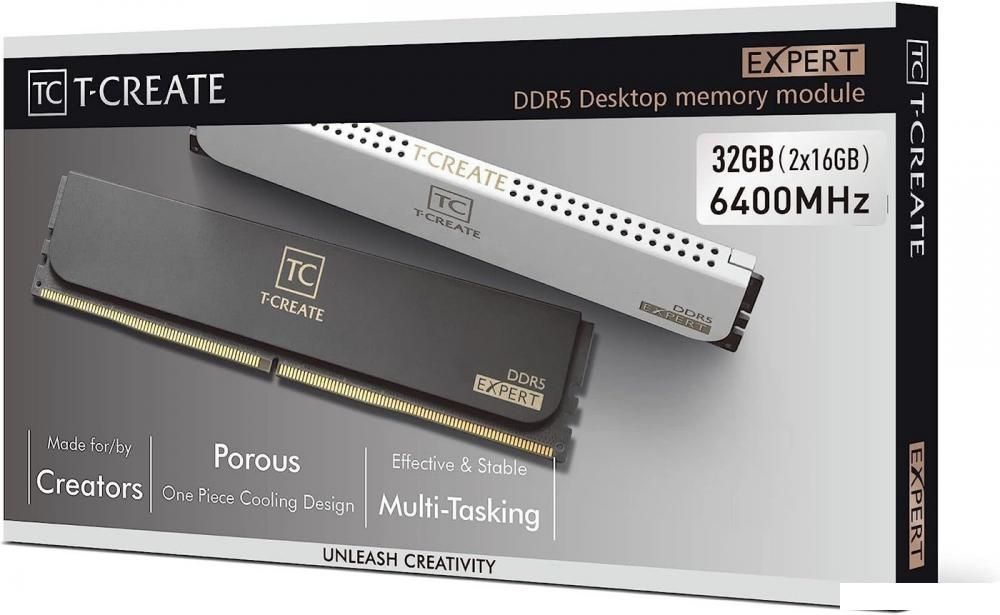 Оперативная память Team T-Create Expert 2x16ГБ DDR5 7200 МГц CTCED532G7200HC34ADC01
