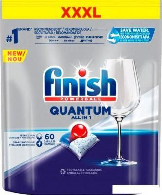 Таблетки для посудомоечной машины Finish Powerball Quantum All in 1 (60 шт) Таблетки для посудомоечной машины Finish Powerball Quantum All in 1 (60 шт)