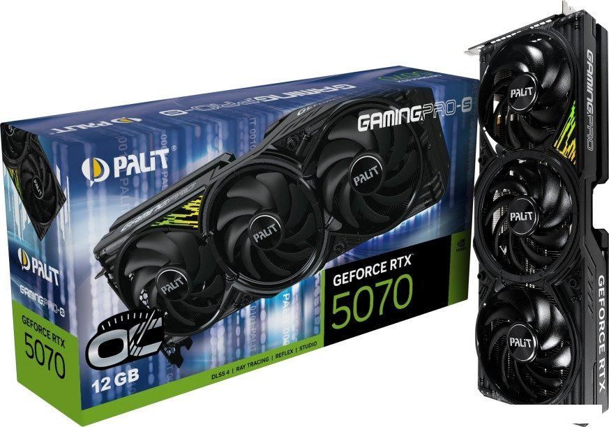 Видеокарта Palit GeForce RTX 5070 GamingPro-S OC NE75070T19K9-GB2050U